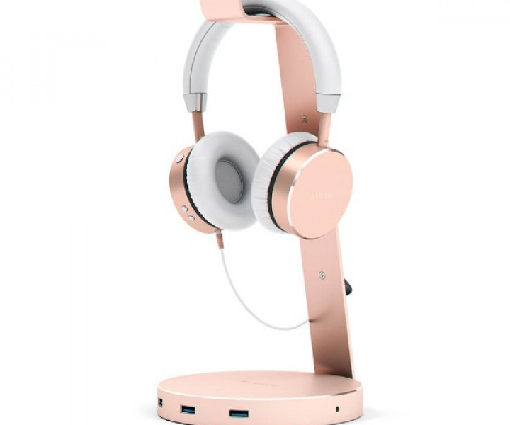 Наушники Satechi Aluminum Wireless Headphones Rose Gold