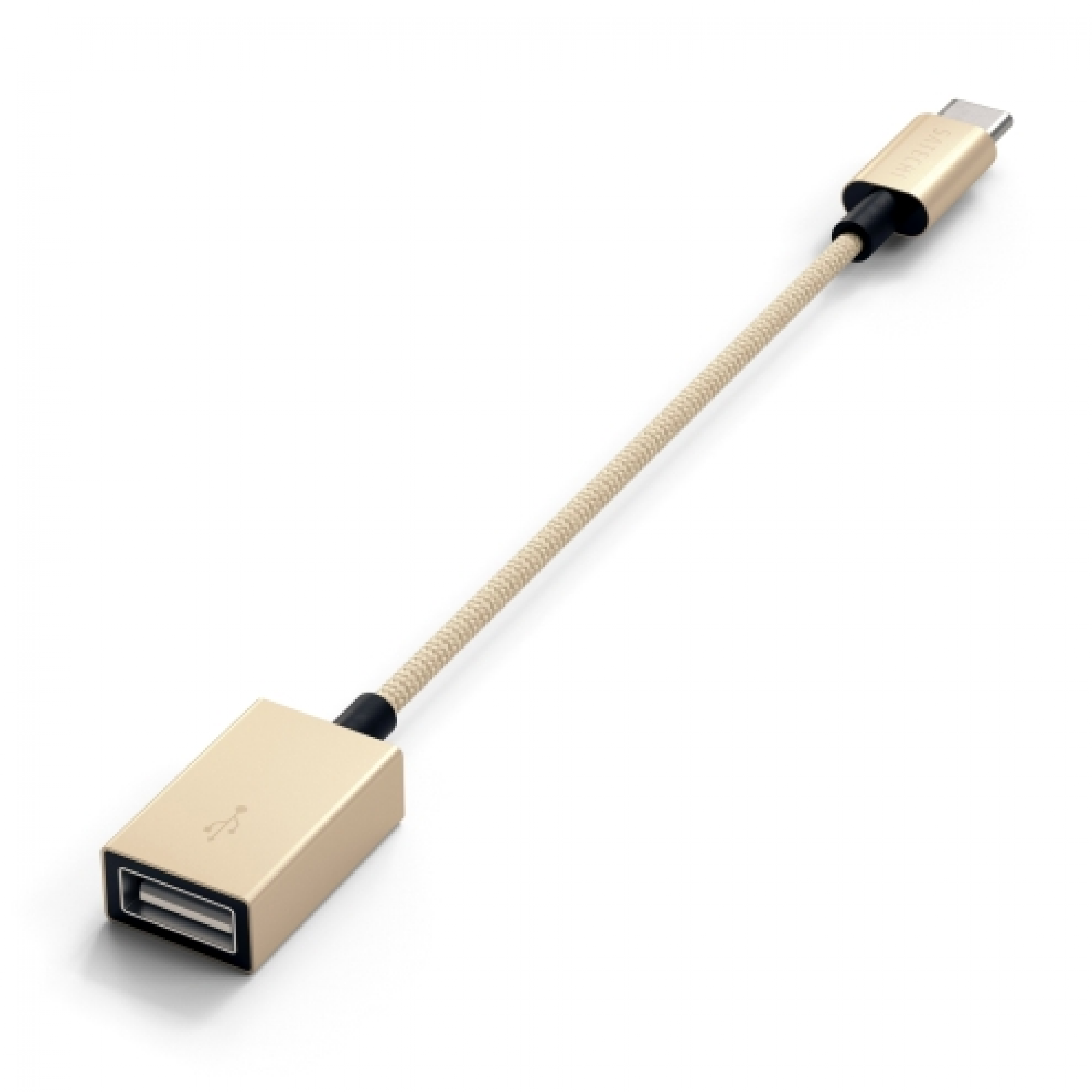 Переходник Satechi Type-C to Type-A Cabled Adapter Gold
