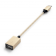 Переходник Satechi Type-C to Type-A Cabled Adapter Gold