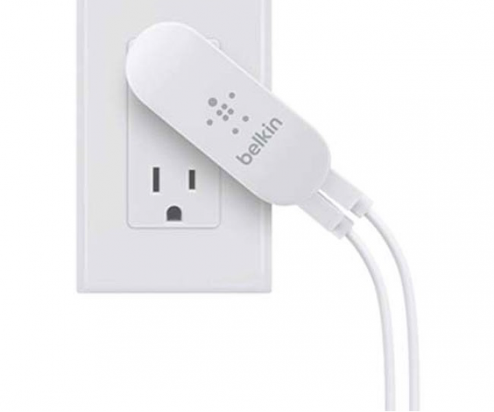 Сетевое зарядное устройство Belkin Dual USB HomeCharger 2xUSB x 2.1A (F8J107vfWHT)
