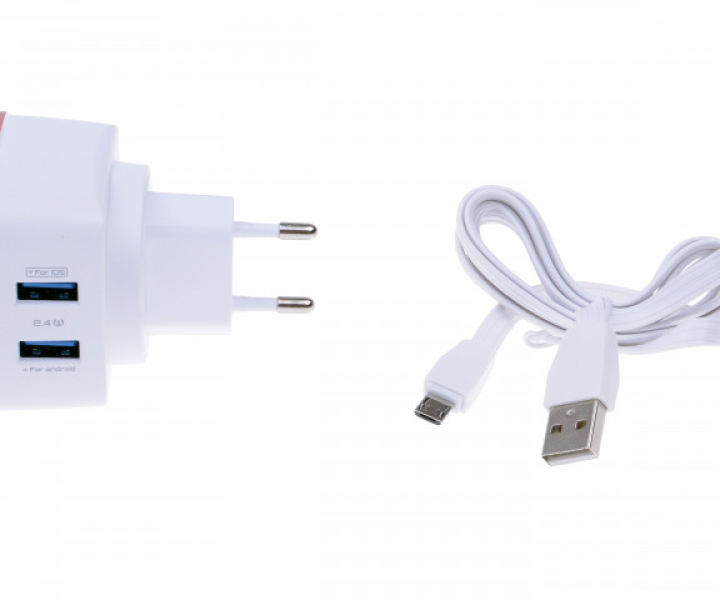 CЗУ LDNIO 5V 2.4A 1USB+cable A1204Q