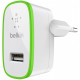 Сетевое зарядное устройство Belkin USB Home Charger (2.4A) + USB-A to Lightning Cable 1.2m (F8J125vf04-WHT)