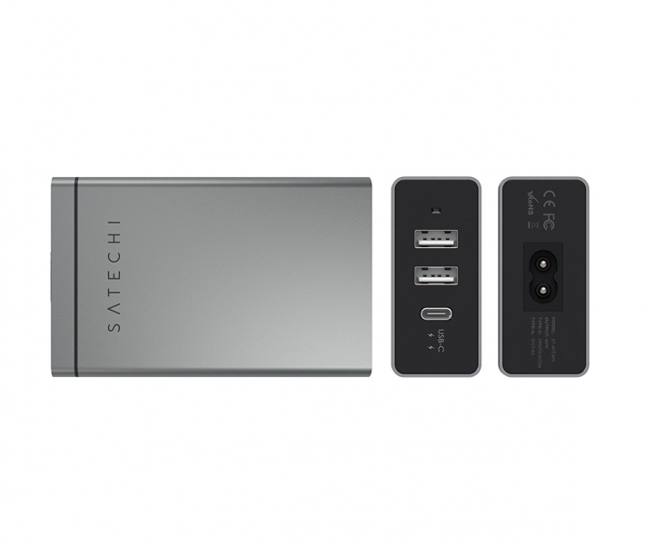  Сетевое з/у Satechi USB-C 40W Travel Charger Space Gray 