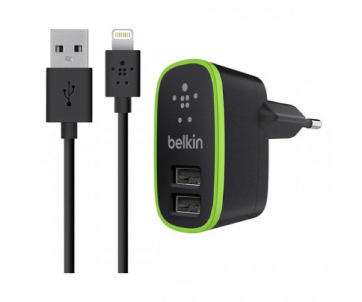 СЗУ Belkin 2.1A 2USB Big Black