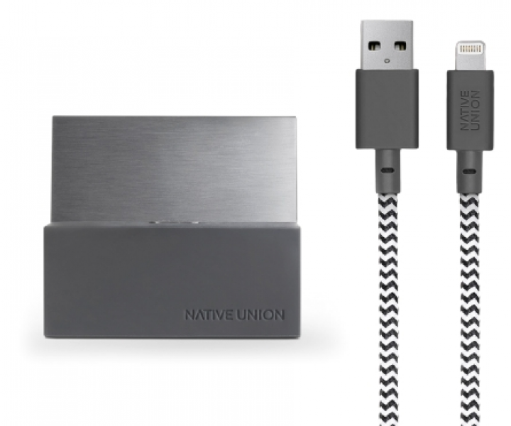 Докстанция Native Union Dock+ Lightning Slate/Space Grey (DOCK+-KV-IP-GRY)