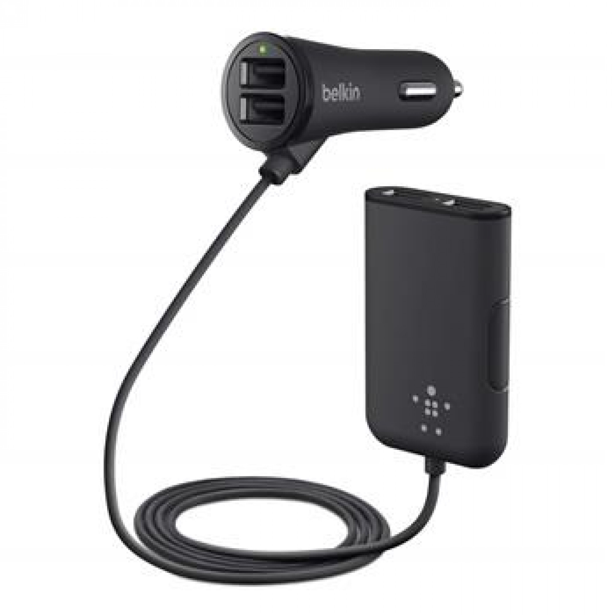 Автомобильное ЗУ Belkin Road Rockstar USB Charger (2 USB x 2.4Amp 2 USB x 1.2Amp), Чорный F8M935bt