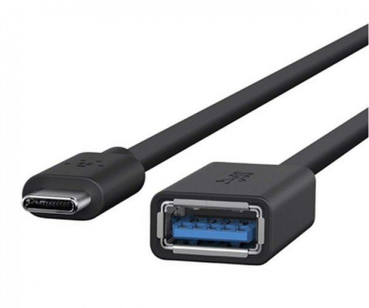 Кабель BELKIN USB 2.0 (CM/AM) 0.14 м, Black F2CU036btBLK