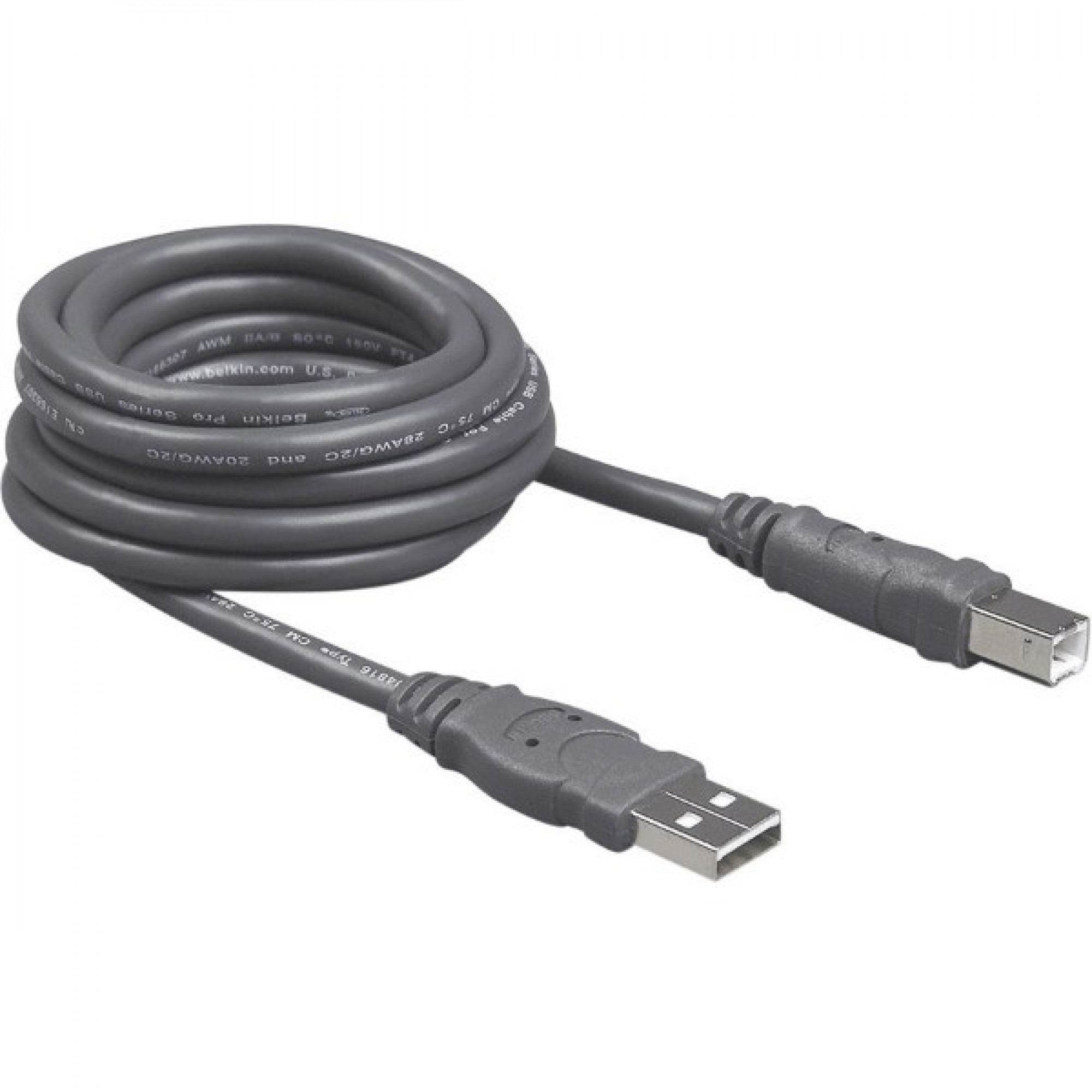 Кабель Belkin USB 2.0 AM/BM 4.8 м Black (F3U154bt4.8M)