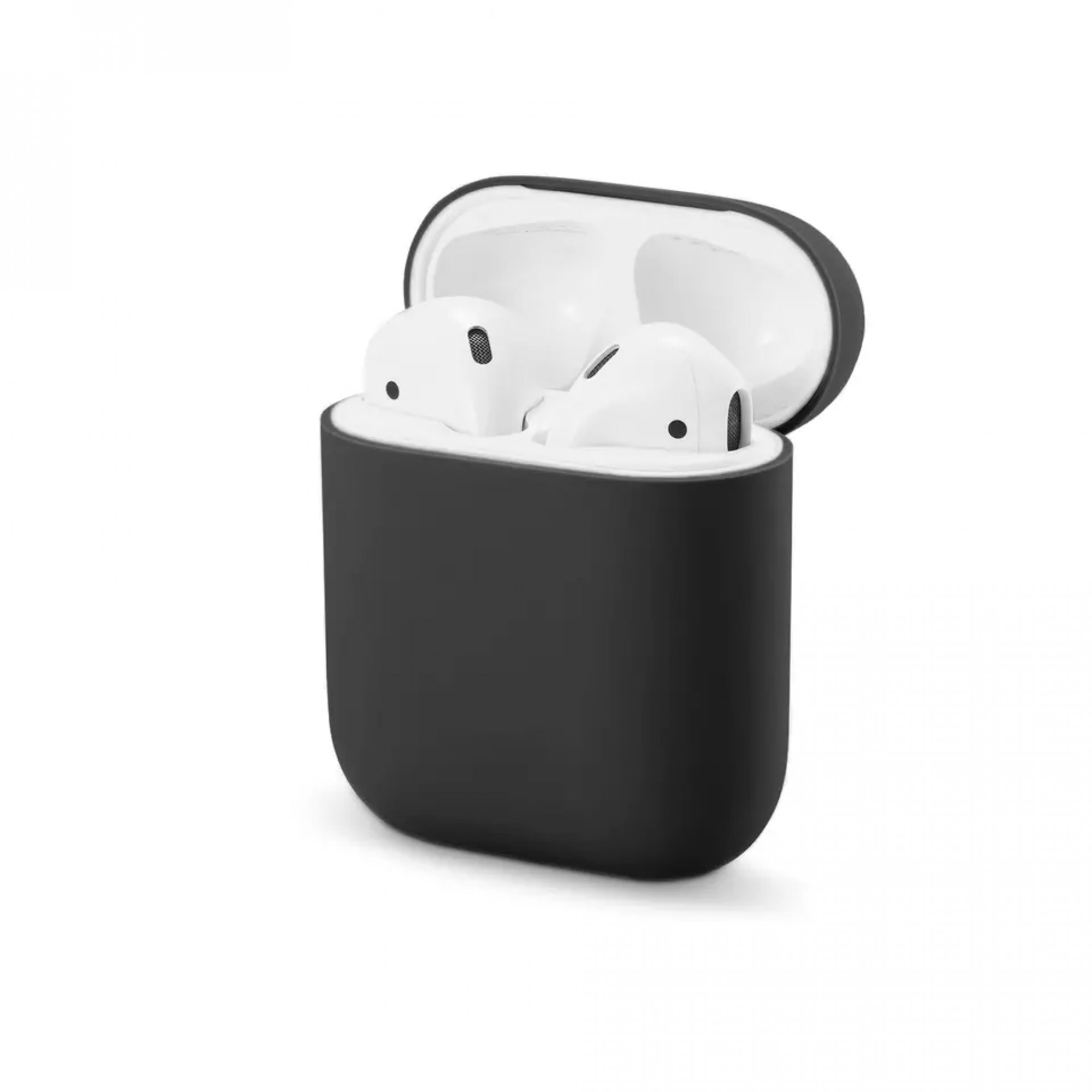 Чохол для AirPods Silicone case Full /black/