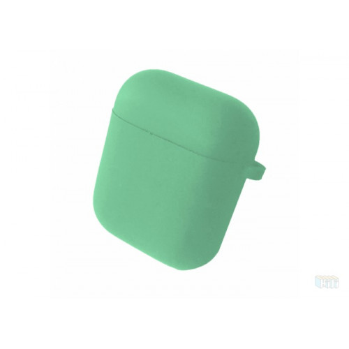 Чохол AirPods 1\2 Logo Silicone Case\Microfiber Mint