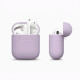 Чохол для AirPods Silicone case Full /lavander gray/