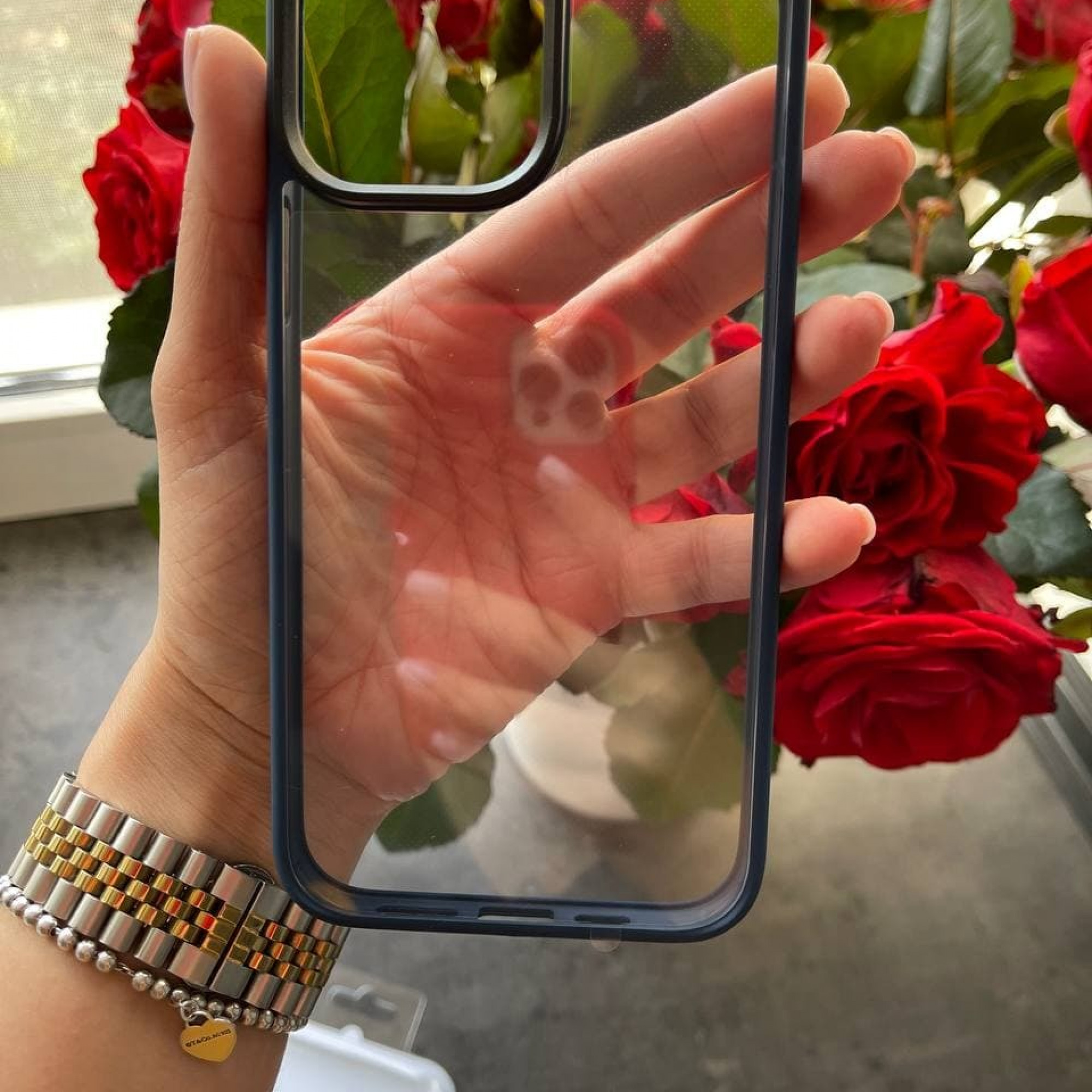 Чохол Rock для iPhone 13 Guard Series Clear /blue/