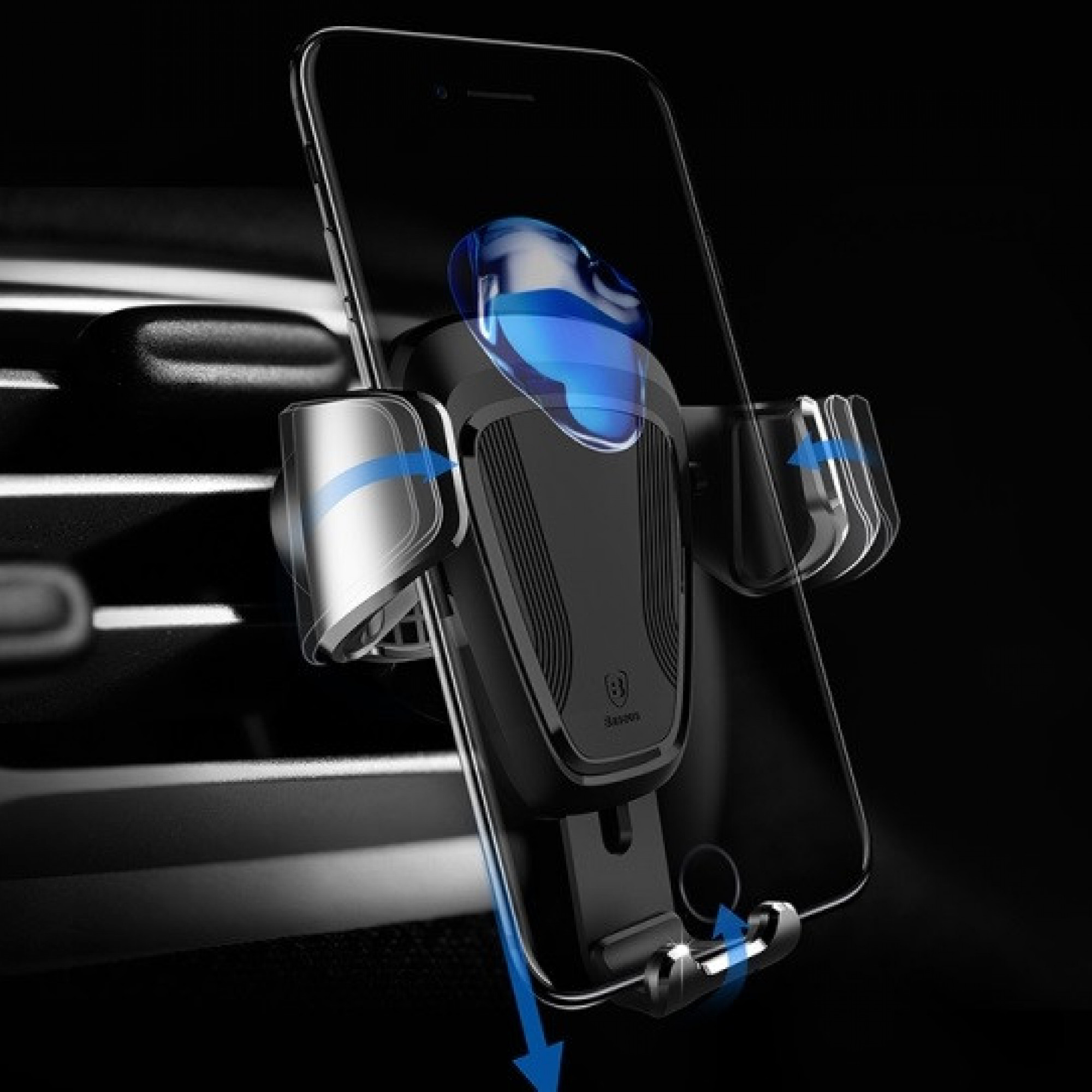 Автодержатель Baseus Gravity Car Mount Black (SUYL-01)
