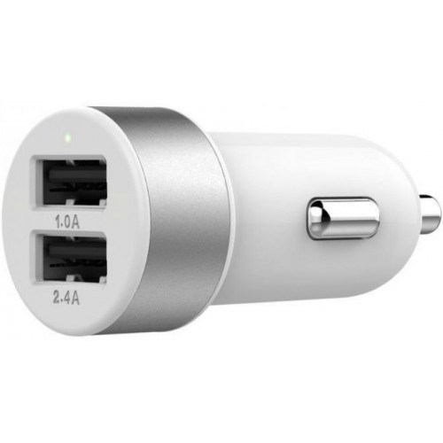  Автомобильное з/у Lab.C Dual USB Car Charger A.L (3.4 A) White Silver