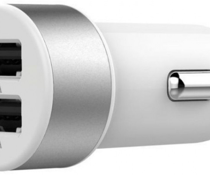  Автомобильное з/у Lab.C Dual USB Car Charger A.L (3.4 A) White Silver