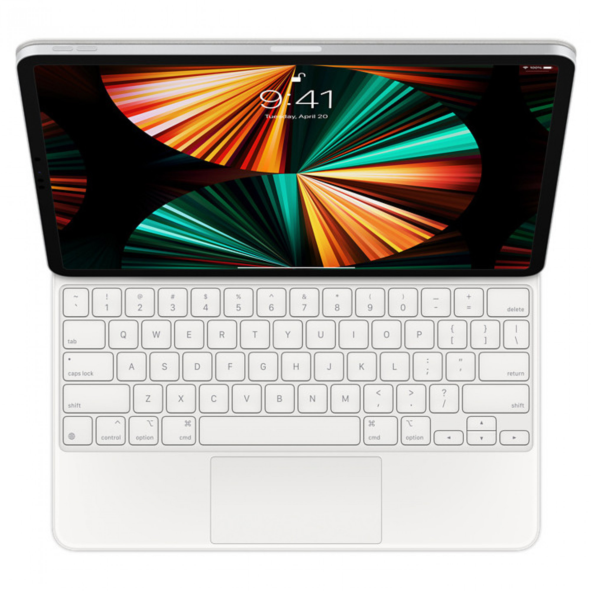 Чохол-клавиатура для планшета Apple Magic Keyboard for iPad Pro 12.9‑inch (5th generation) - Russian - White (MJQL3)