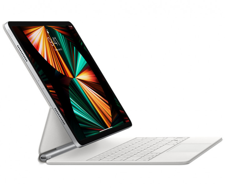 Чохол-клавиатура для планшета Apple Magic Keyboard for iPad Pro 12.9‑inch (5th generation) - Russian - White (MJQL3)