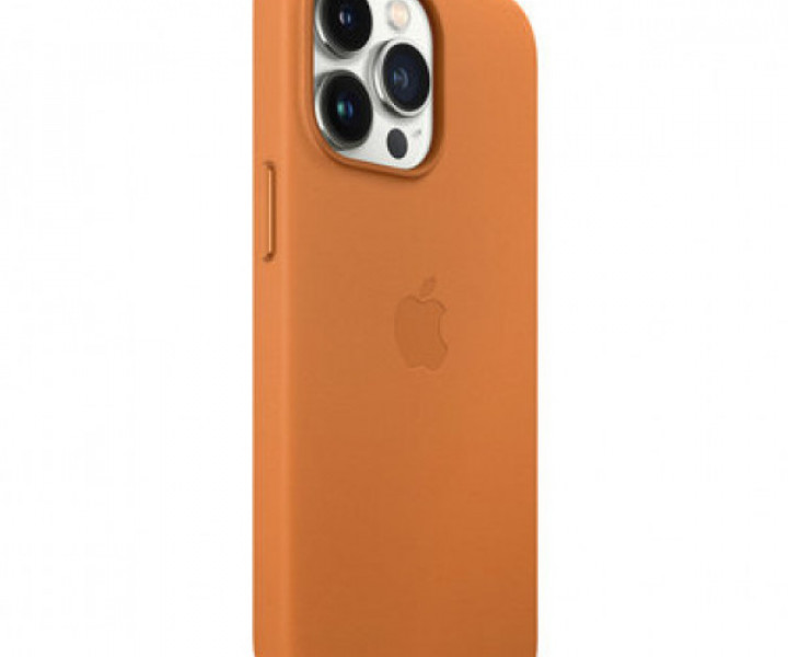 Чохол для смартфона iPhone 13 Pro Leather Case with MagSafe - Golden Brown (MM193)