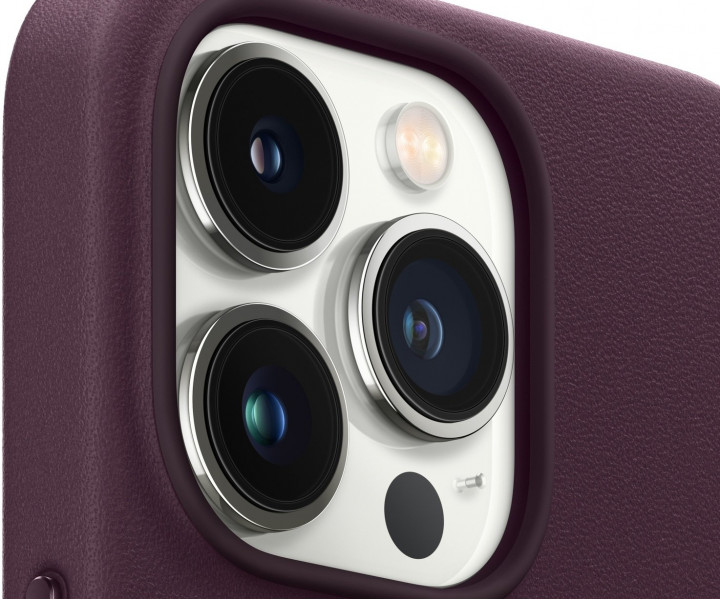 Чохол для смартфона iPhone 13 Pro Leather Case with MagSafe - Dark Cherry (MM1A3)