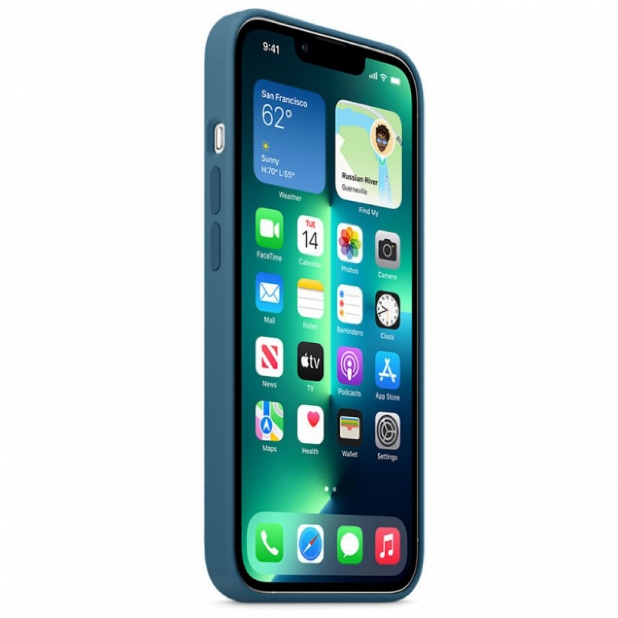 Чохол для смартфона iPhone 13 Pro Silicone Case with MagSafe – Blue Jay (MM2G3)