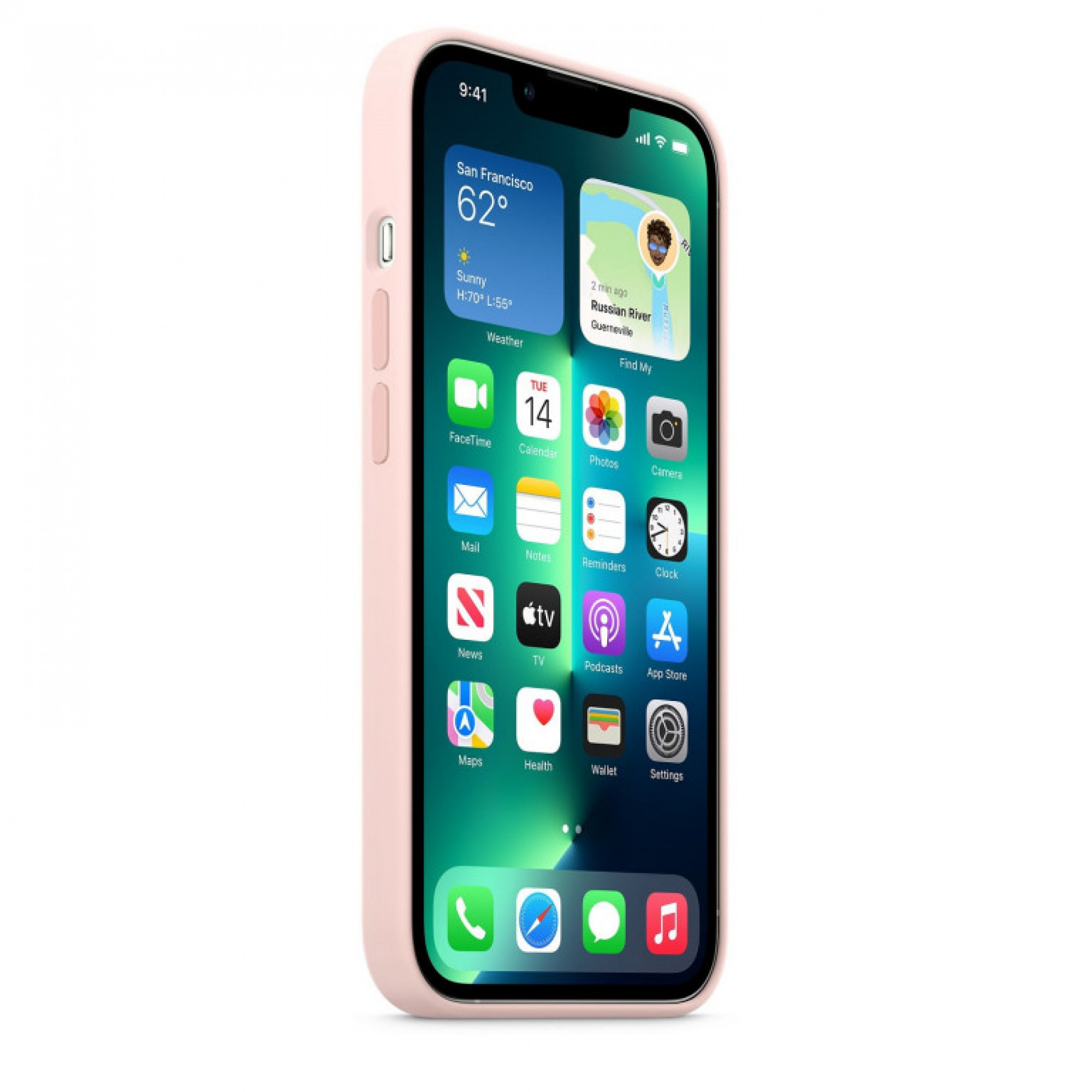 Чохол для смартфона iPhone 13 Pro Max Silicone Case with MagSafe – Chalk Pink (MM2R3)