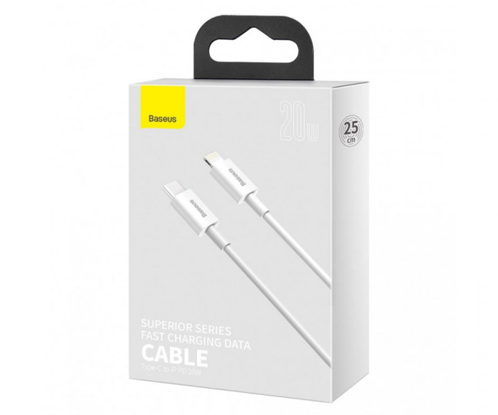 Кабель Baseus Superior Series Fast Charging Type-C to Lightning PD 20W White (CATLYS-A02)