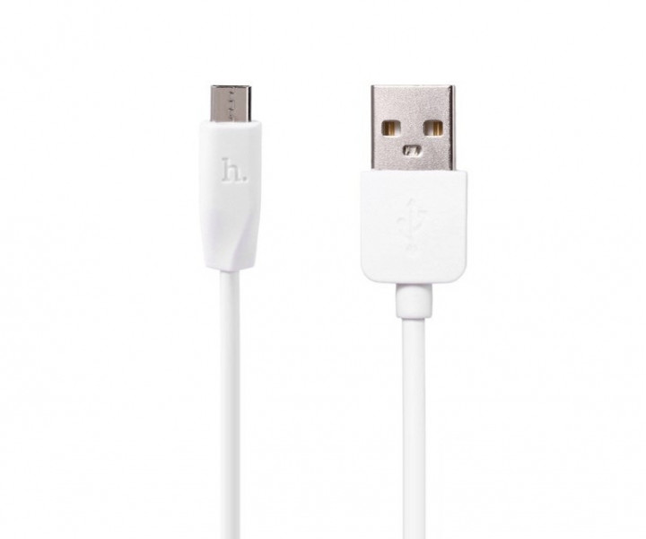 USB Cable Hoco X1 Rapid MicroUSB White 2m