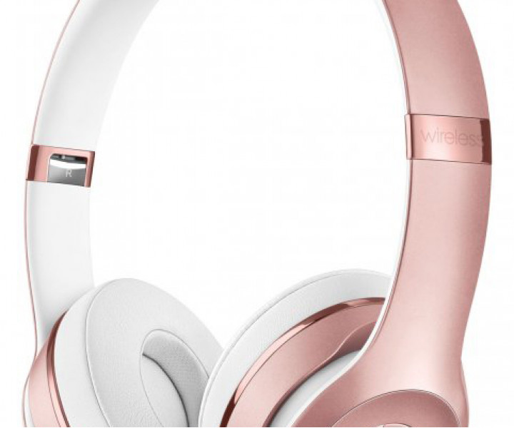 Наушники с микрофоном Beats Solo3 Wireless Headphones - Rose Gold (MX442)