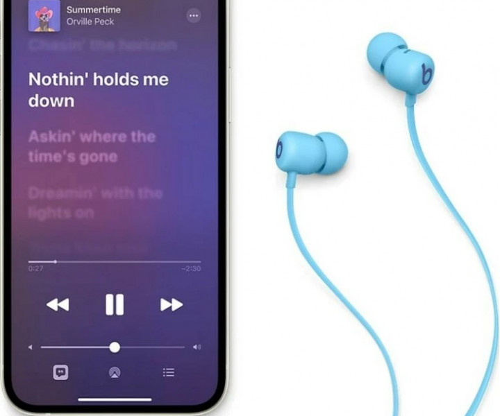 Наушники с микрофоном Beats Flex – All-Day Wireless Earphones - Flame Blue (MYMG2)