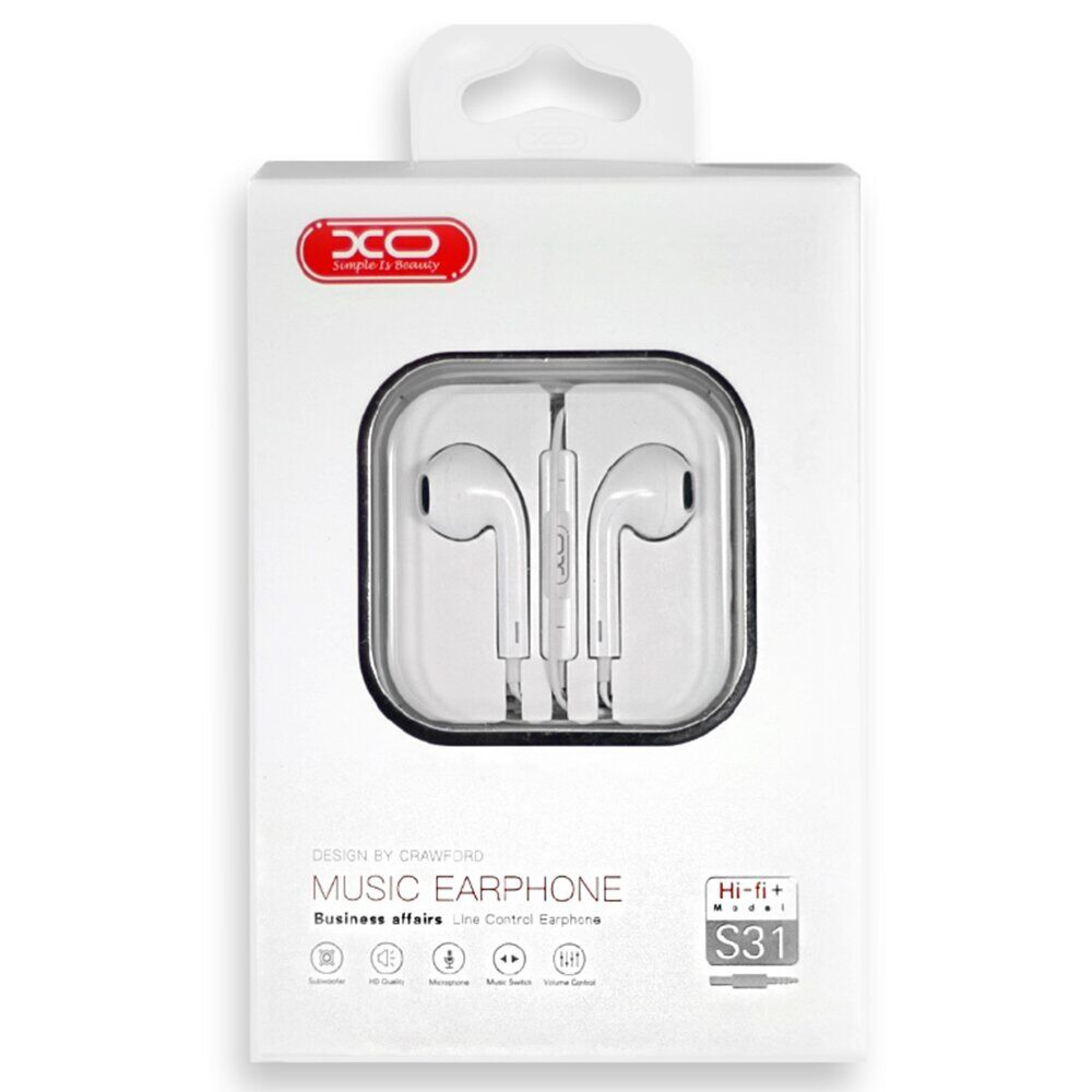 Наушники XO S31 Encok White