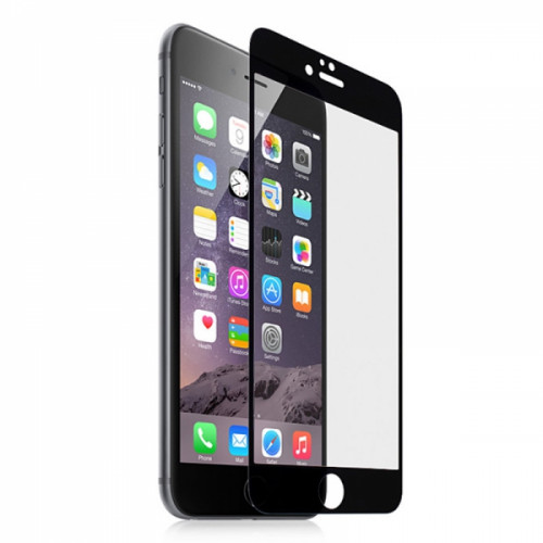 Захисне скло 5D для iPhone 6/6S Black б/к