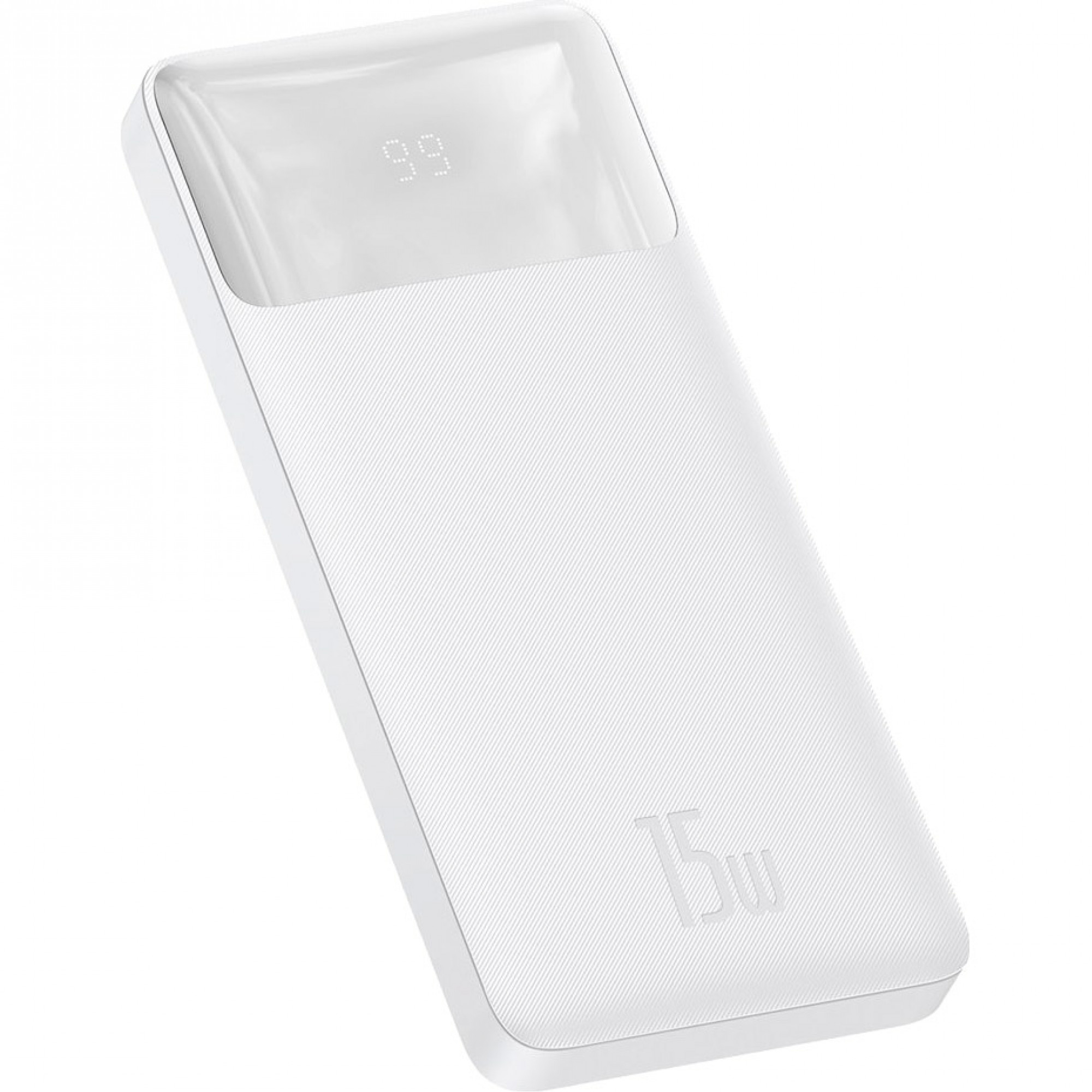 Внешний аккумулятор Baseus Bipow Digital Display 10000 mAh 15W White (PPDML-I02)