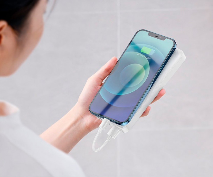 Внешний аккумулятор Baseus Bipow Digital Display 10000 mAh 15W White (PPDML-I02)
