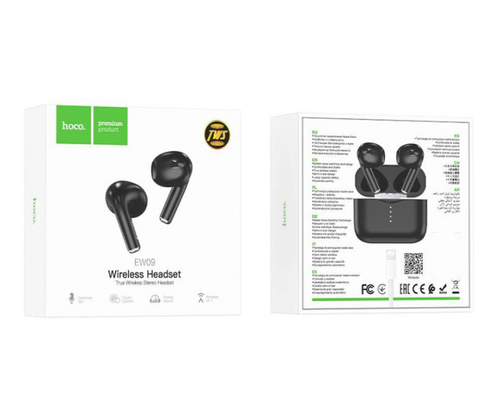 Навушники HOCO EW09 Soundman true wireless TWS Black