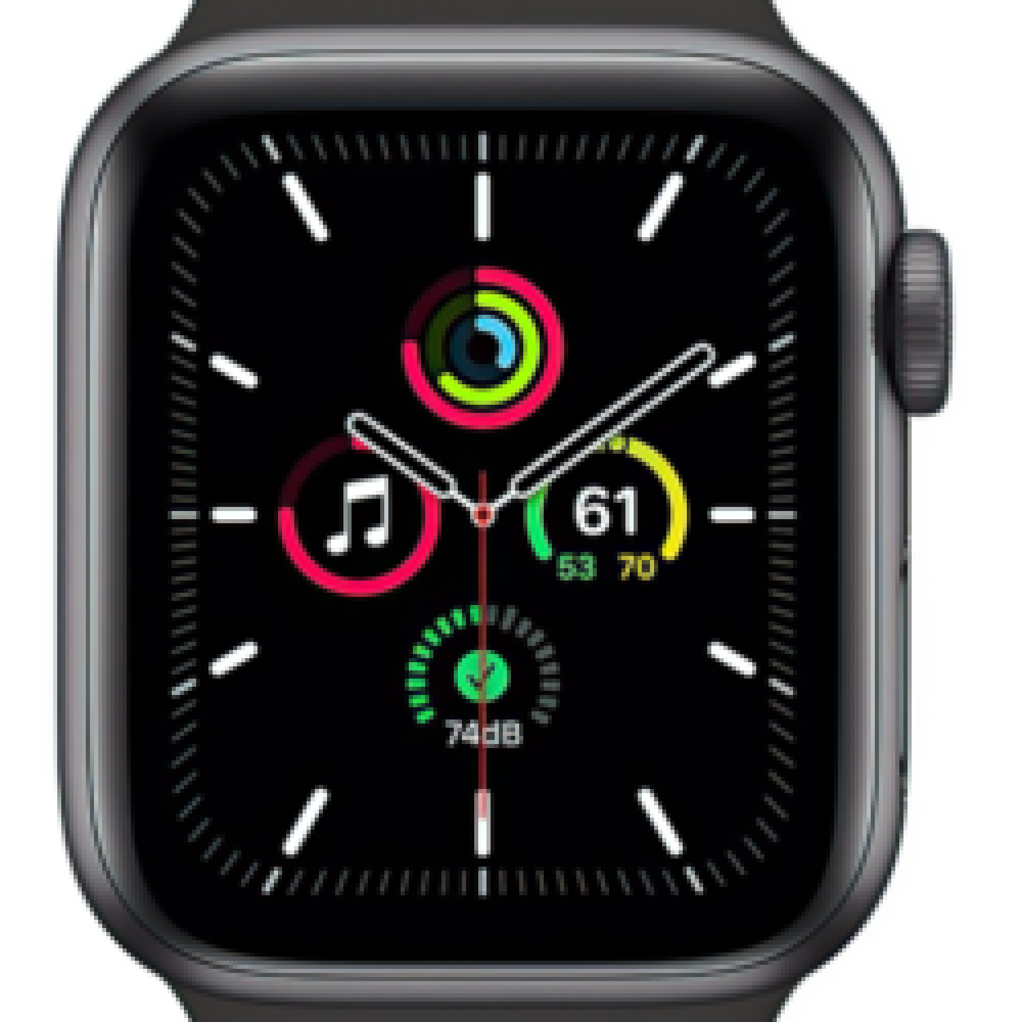 Apple Watch SE GPS + Cellular 44mm Space Gray Aluminum Case with Charcoal Sport L. (MYEU2/MYF12) б/у