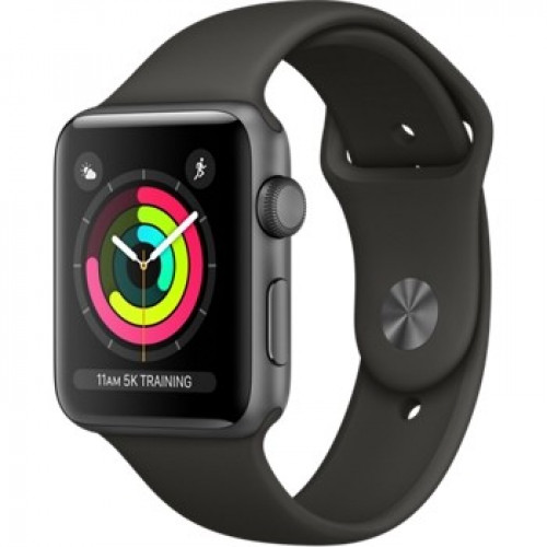 Часы Apple Watch Series 3 42mm GPS Space Gray Aluminum Case with Gray Sport Band (MR362) б/у