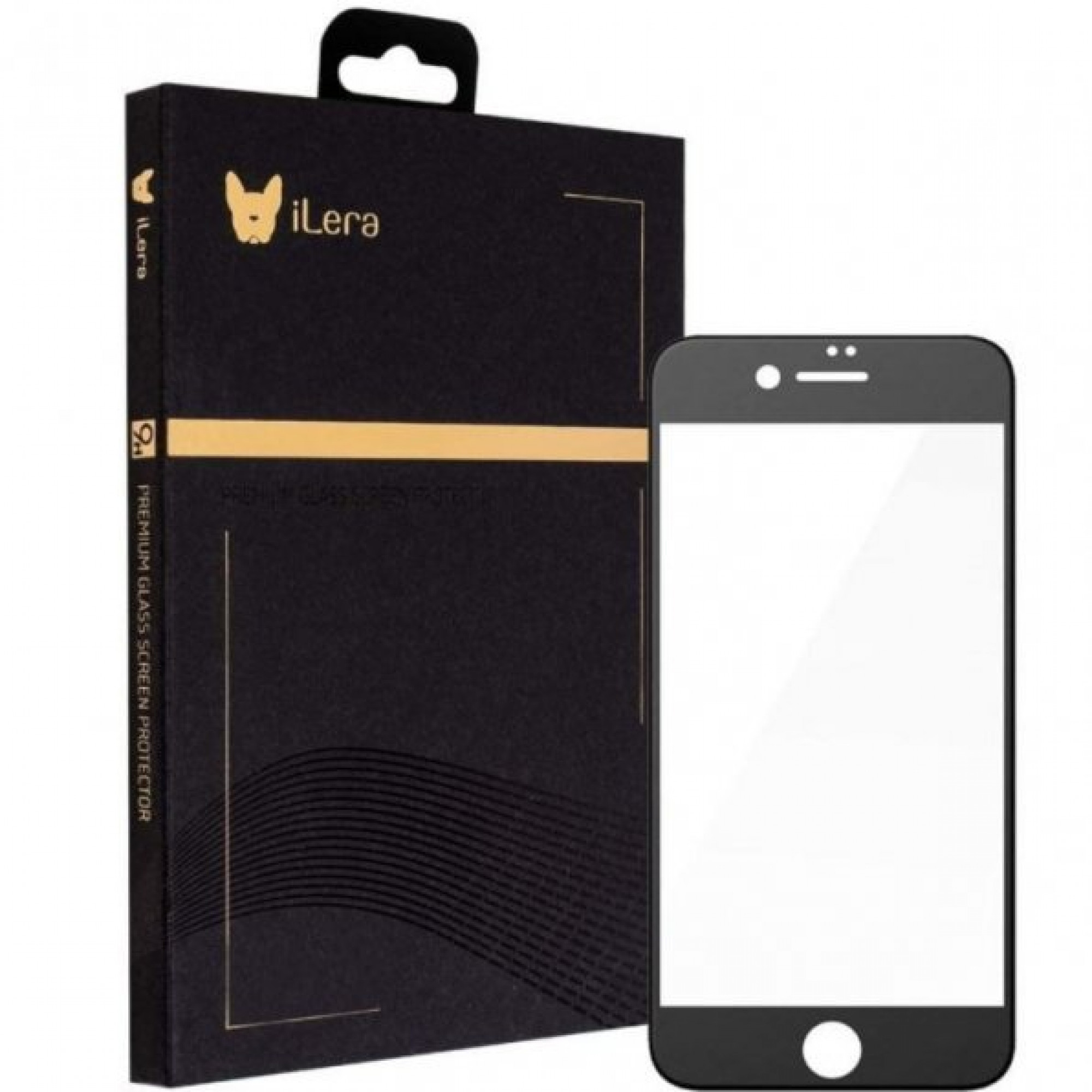 Защитное стекло iLera iPhone 7Plus/8Plus Black