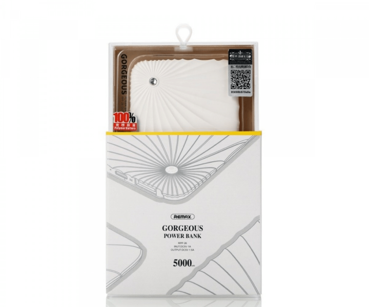 Портативная батарея Remax Power Bank Gorgeous RPP-26 5000 mah White