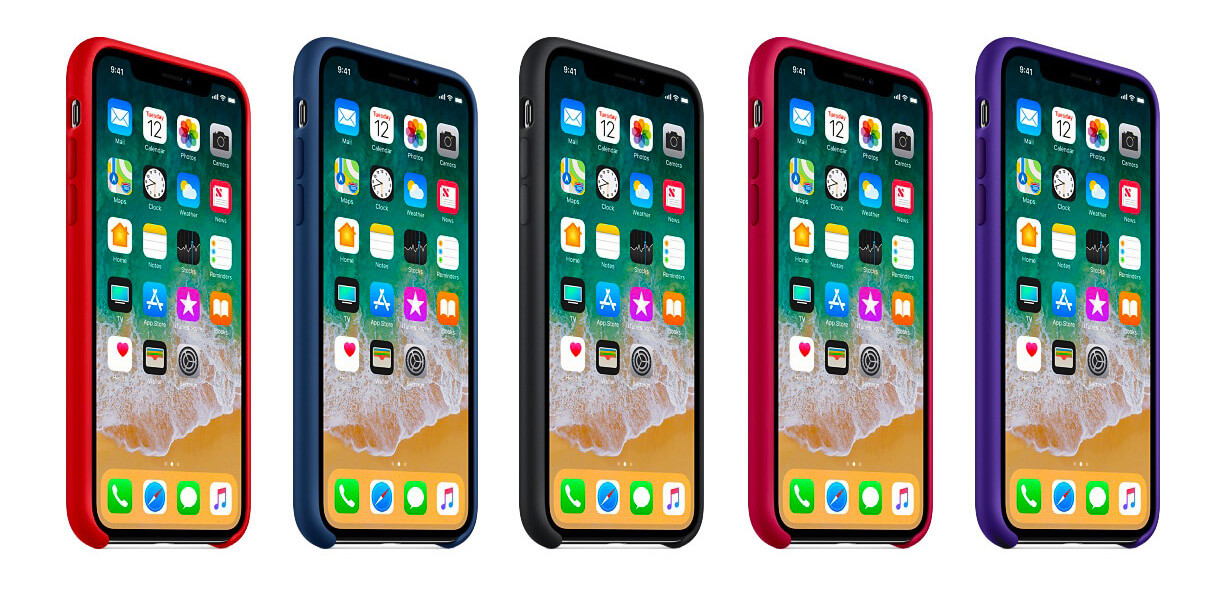 Apple Silicone Case iPhone X цвета