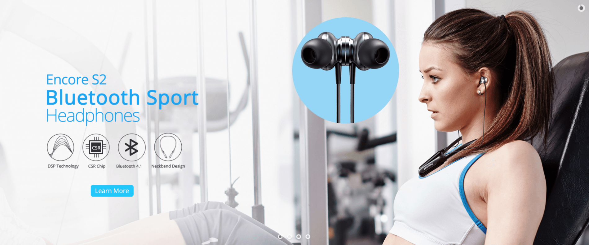Наушники Tronsmart Encore S2 Bluetooth Sport Headphone