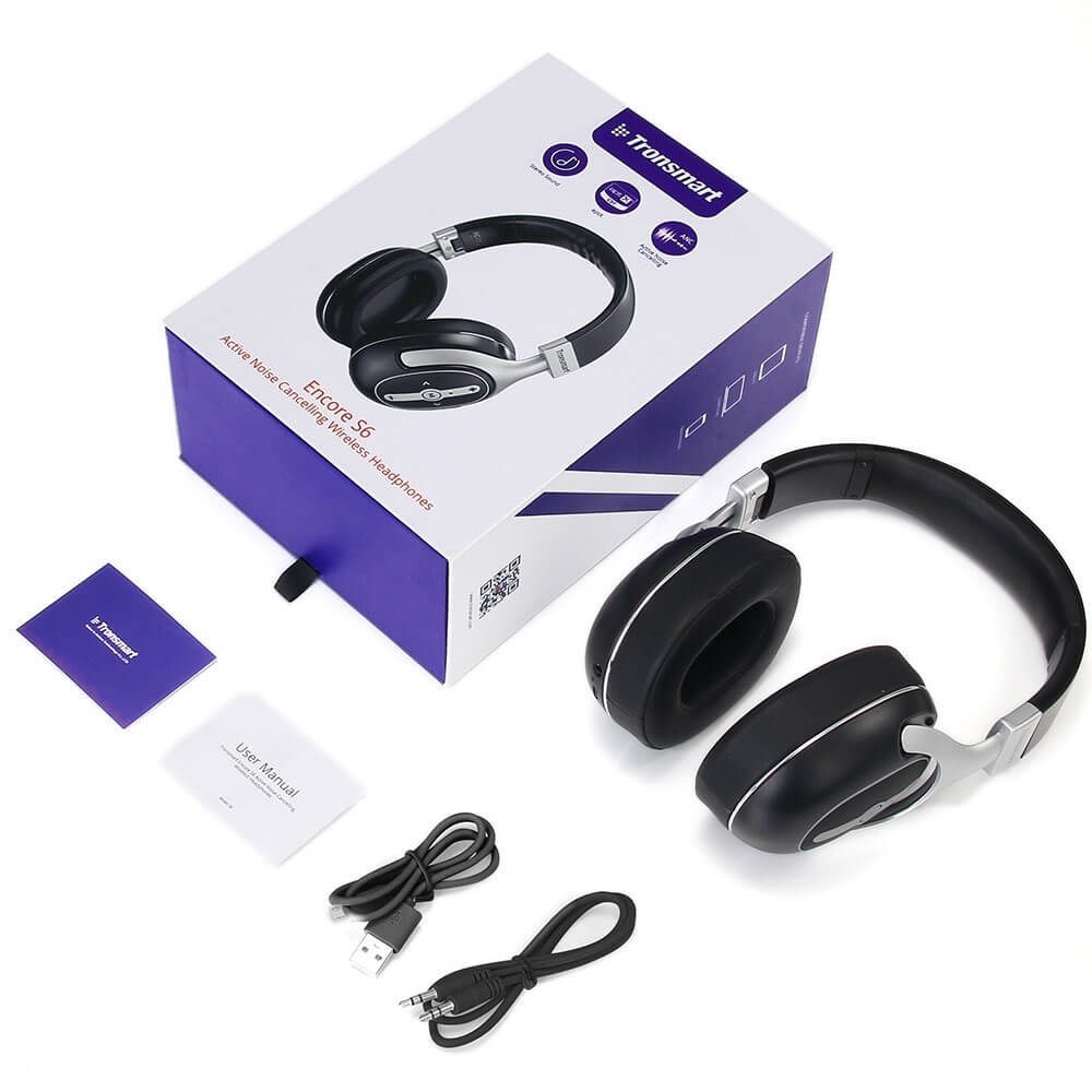 Наушники Tronsmart Encore S6 Wired & Wireless ANC Headphone
