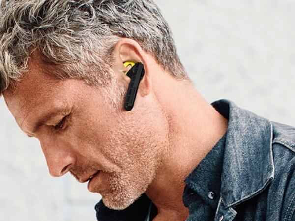 Гарнитура Bluetooth Jabra Steel black-yellow Multipoint