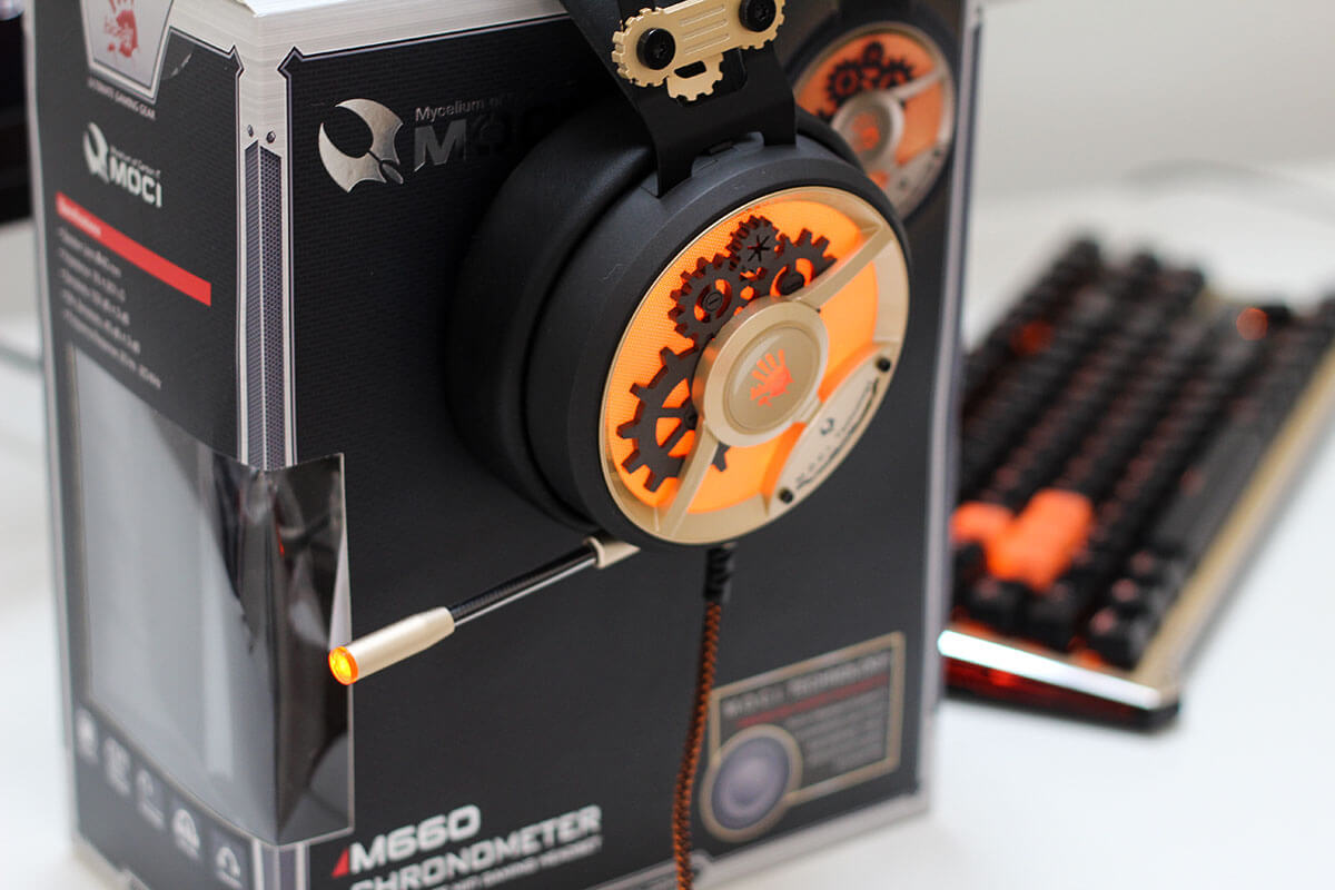 Гарнитура Bloody M660 Golden+Orange