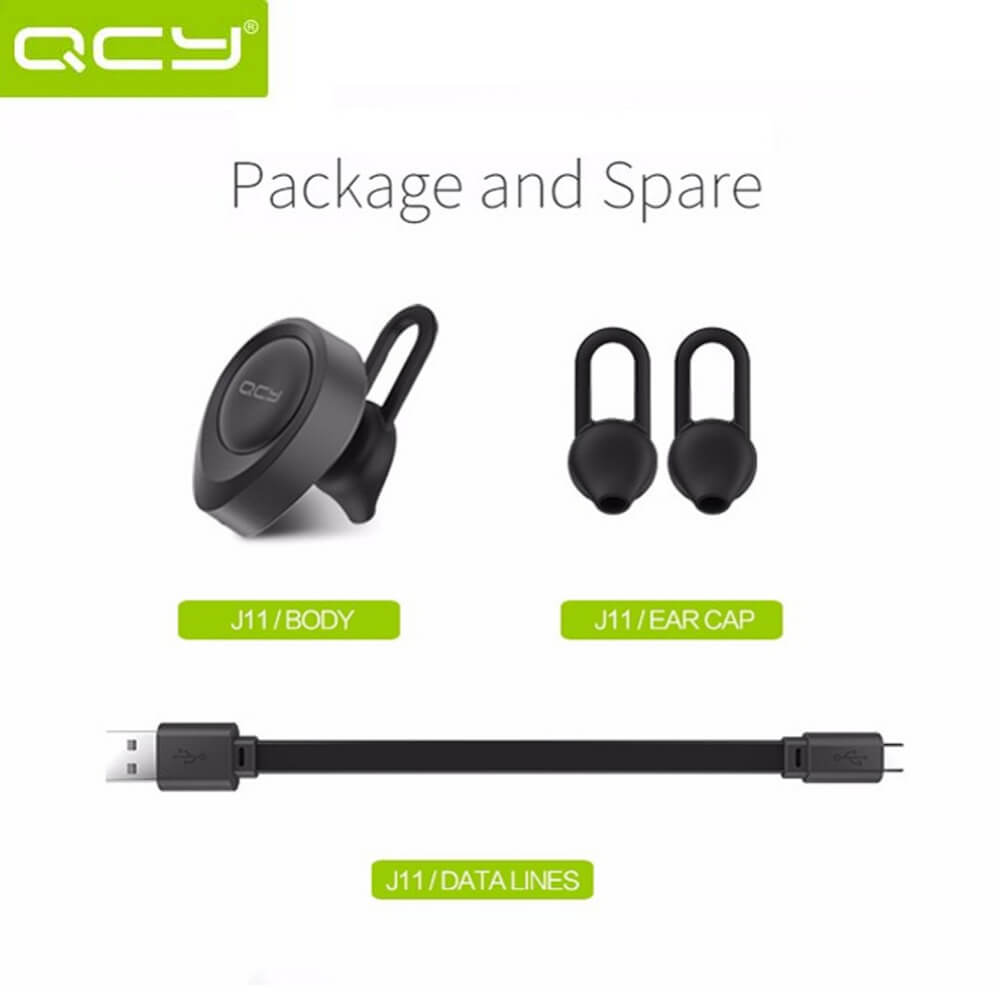 Гарнітура QCY J11 Bluetooth Black QCY-J11