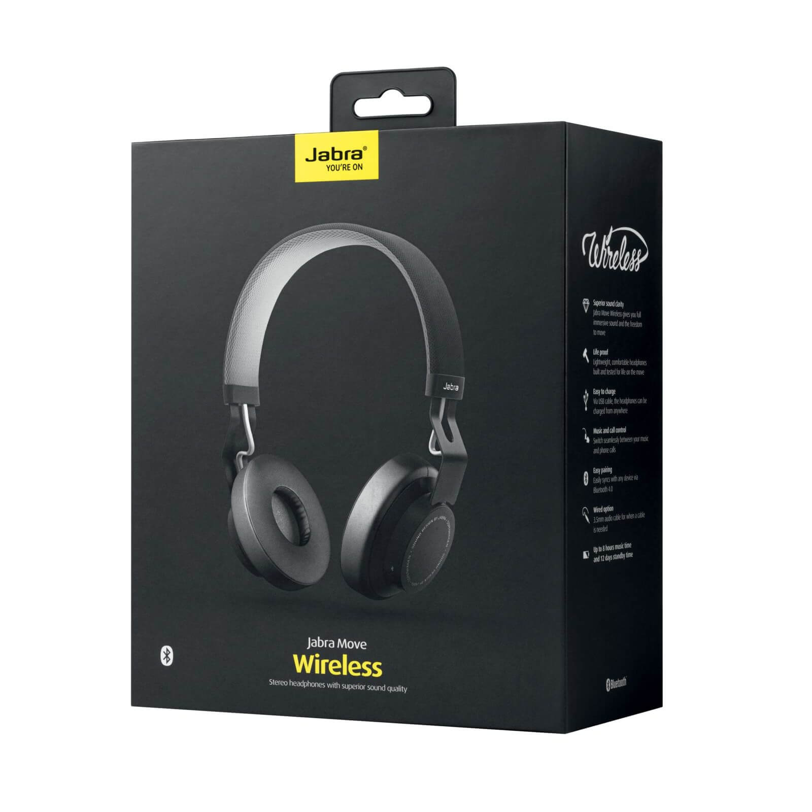 Гарнитура Bluetooth Jabra Move HiFi coal Stereo Multipoint